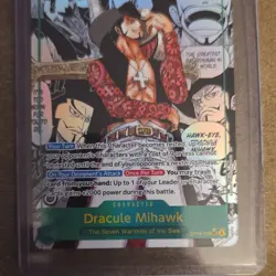 Bandai Dracule Mihawk OP14-119 Secret Rare The Seven Warlords One Piece Card - Image 1
