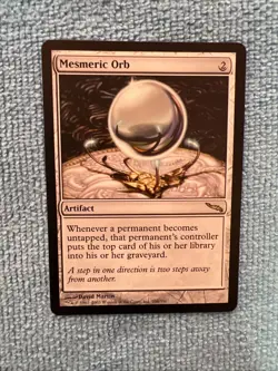 Mesmeric Orb MTG Mirrodin Rare Magic the Gathering Card LP- - Image 1