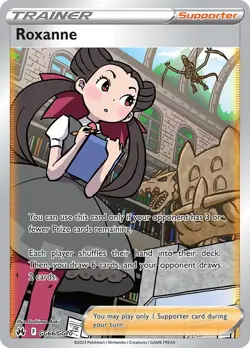Roxanne GG66/GG70 Crown Zenith Galarian Gallery Full Art Pokemon Card Mint/NM - Image 1