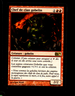 *MRM* FR/VF Chef de clan gobelin (Goblin Chieftain) MTG Magic M10+ - Image 1