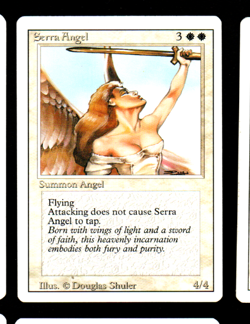 MRM ENGLISH Serra Angel - Ange de Serra Ex MTG Magic REVISED - Image 1