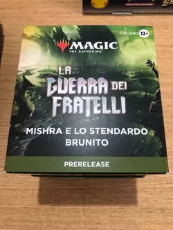 MTG Prerelease pack LA GUERRA DEI FRATELLI MISHRA E LO STENDARDO BRUNITO - ITA - Image 1