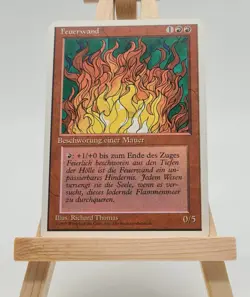 Feuerwand 4. Edition Magic Karte MTG Deutsch (Wall of Fire) - Image 1