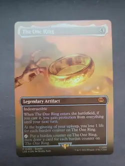 MTG Lord of the Rings The One Ring Borderless - Image 1