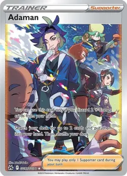 Adaman - GG57/GG70 - Pokemon Crown Zenith Galarian Gallery Full Art Card NM - Image 1