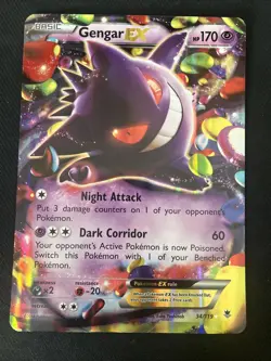 Pokemon Gengar EX TCG Jumbo Card 34/119 - Image 1