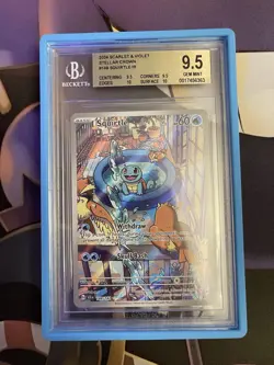 Pokemon TCG Squirtle Stellar Crown IR 148/142 BGS 9.5 GEM MINT 🐢💦 PSA 10 Equiv - Image 1