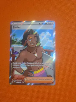 Pokemon TCG Surfer Full Art Ultra Rare Holo Card Surging Sparks 235/191 - Image 1