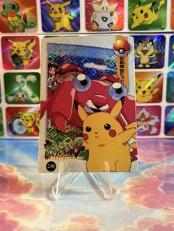 Pokemon HOLO Vintage Pocket Monsters Prism Sticker 1998 Nintendo Pikachu Paras - Image 1