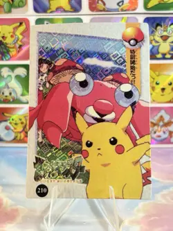 Pokemon HOLO Vintage Pocket Monsters Prism Sticker 1998 Nintendo Pikachu Paras - Image 2