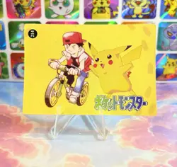 Pokemon HOLO Vintage Pocket Monsters Prism Sticker 1998 Nintendo Pikachu Paras - Image 5