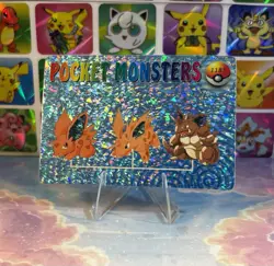 Pokemon HOLO Vintage Pocket Monsters Prism Sticker 1998 Rare Nintendo Nidoking - Image 2