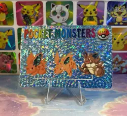 Pokemon HOLO Vintage Pocket Monsters Prism Sticker 1998 Rare Nintendo Nidoking - Image 3