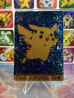 Pokemon HOLO Vintage Pocket Monsters Prism Sticker 1998 Rare Nintendo Pikachu - Image 3