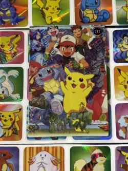 Pokemon Pikachu HOLO Vintage Pocket Monsters Prism Sticker 1998 Nintendo Japan - Image 2