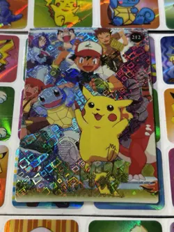 Pokemon Pikachu HOLO Vintage Pocket Monsters Prism Sticker 1998 Nintendo Japan - Image 3