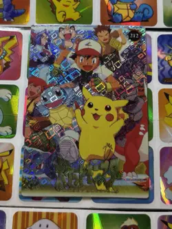 Pokemon Pikachu HOLO Vintage Pocket Monsters Prism Sticker 1998 Nintendo Japan - Image 4