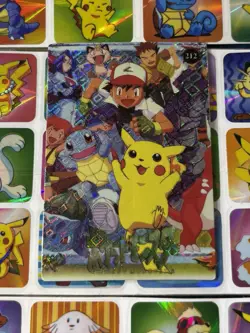 Pokemon Pikachu HOLO Vintage Pocket Monsters Prism Sticker 1998 Nintendo Japan - Image 5