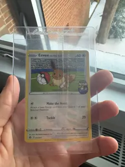 Pokemon Eevee on the Ball and Eevee Capes Deck Box 002/005 Sealed Promo - Image 1