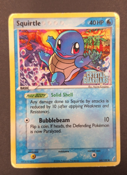 Squirtle 64/100 - Crystal Guardians - Reverse Holo Stamped - Pokemon TCG - MP/HP - Image 1