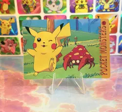 Pokemon HOLO Vintage Pocket Monsters Prism Sticker 1998 Rare Nintendo Prof Oak - Image 5