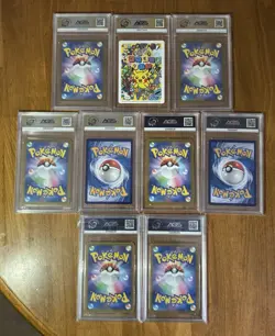 Pokemon AGS Slab Bundle x9 - Japanese Chinese - AR V Full Art NM PSA Taruka ACE - Image 2