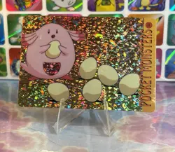 Pokemon HOLO Vintage Pocket Monsters Prism Sticker 1998 Nintendo Rare Chansey - Image 4