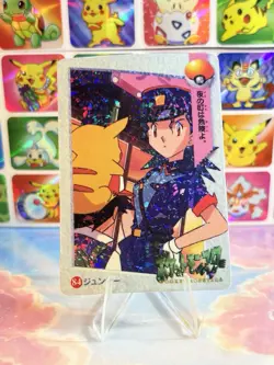 Pokemon HOLO Vintage Pocket Monsters Prism Sticker 1998 Nintendo Pikachu Jenny - Image 1