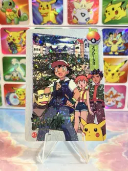 Pokemon HOLO Vintage Pocket Monsters Prism Sticker 1998 Nintendo Pikachu Misty - Image 2