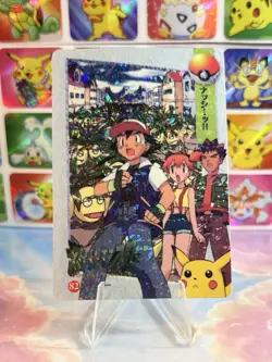 Pokemon HOLO Vintage Pocket Monsters Prism Sticker 1998 Nintendo Pikachu Misty - Image 3