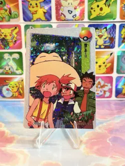 Pokemon HOLO Vintage Pocket Monsters Prism Sticker 1998 Nintendo Misty Snorlax - Image 1