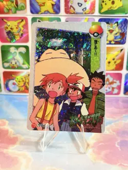 Pokemon HOLO Vintage Pocket Monsters Prism Sticker 1998 Nintendo Misty Snorlax - Image 4