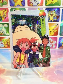 Pokemon HOLO Vintage Pocket Monsters Prism Sticker 1998 Nintendo Misty Snorlax - Image 5
