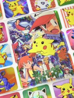 Pokemon Pikachu HOLO Vintage Pocket Monsters Prism Sticker 1998 Nintendo - Image 1