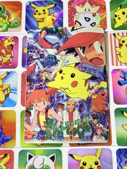 Pokemon Pikachu HOLO Vintage Pocket Monsters Prism Sticker 1998 Nintendo - Image 5