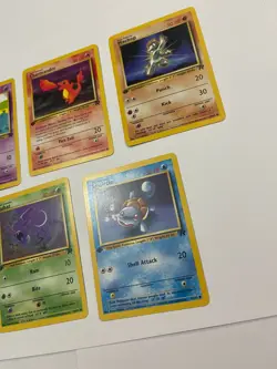 First Edition Pokemon Team Rocket Lot Slowpoke Charmander Zubat Squirtle Machop - Image 2