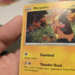 Morpeko Pokemon SWSH116 Black Star Promo Holo with Swirl - Image 2