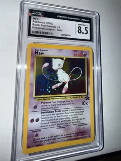 2000 Pokemon Black Star Promo Mew #9 CGC 8.5 NM/Mint+ - Pokemon League Holo WotC - Image 4