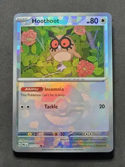 Hoothoot 077/131 Poke Ball Pattern Prismatic Evolutions Pokemon TCG - Image 1