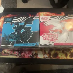 Pokemon Black Bolt and White Flare Elite Trainer Box ETB Bundle [SEALED] - Image 1