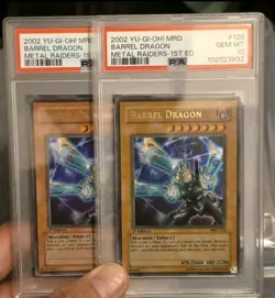 Yu-Gi-Oh! Barrel Dragon MRD-126 1st Edition PSA 10 Gem Mint FADED - Image 4