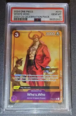 PSA 10 ST04-010 Who's Who ONE PIECE CHAMPIONSHIP 2023 CELEBRATION PACK - Image 1