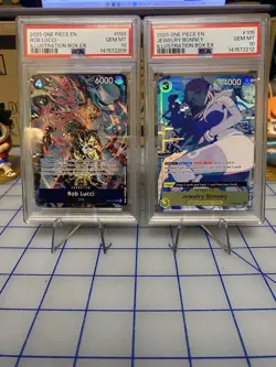 One Piece TCG Jewelry Bonney + Rob Lucci Illustration Box EX Psa 10 - Image 1