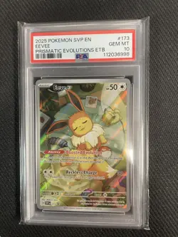 Pokemon TCG Eevee SVP 173 Prismatic Evolutions Promo Card PSA 10 Gem Mint - Image 1
