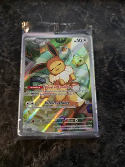 Pokemon TCG Eevee - 173 SVP Prismatic Evolutions ETB Promo Card Pack SEALED - Image 1