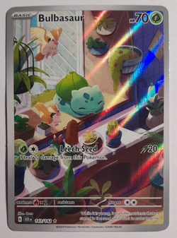 Bulbasaur 143/142 Full Art Illustration Rare - Stellar Crown Pokemon TCG Card - Image 1
