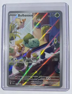 Bulbasaur 143/142 Illustration Rare Stellar Crown Pokemon TCG Card English - Image 1