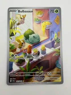 Pokemon TCG Bulbasaur 143/142 Stellar Crown Illustration Rare Card - Image 2