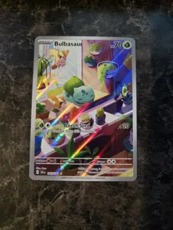 Pokemon TCG Bulbasaur 143/142 Stellar Crown Holo Illustration NM Card - Image 1