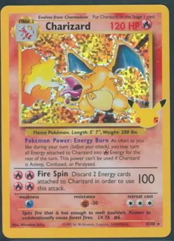 Pokemon TCG Charizard #4/102 Celebrations Classic Collection Holo Rare NM - Image 1